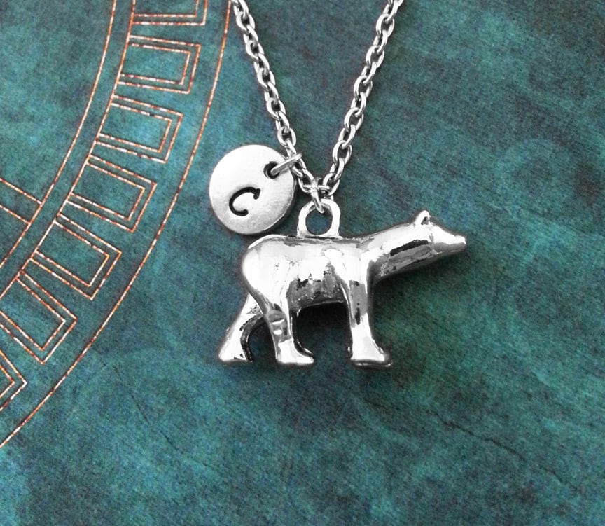 Oxidized 3D Polar Bear Charm main image 1