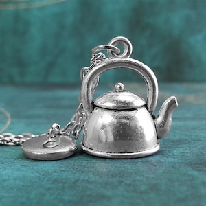 Teekessel Halskette, erste Halskette personalisierte Halskette, Küche Anhänger, benutzerdefinierte Halskette, Essen Halskette, Teekessel Charm Halskette