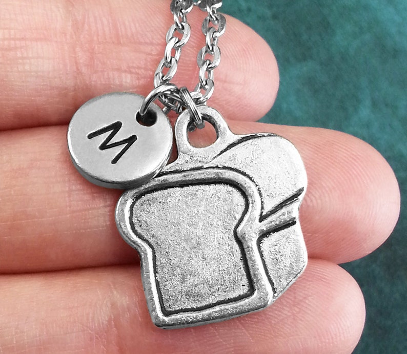 Bread Necklace Personalized Necklace Bread Pendant Custom Etsy