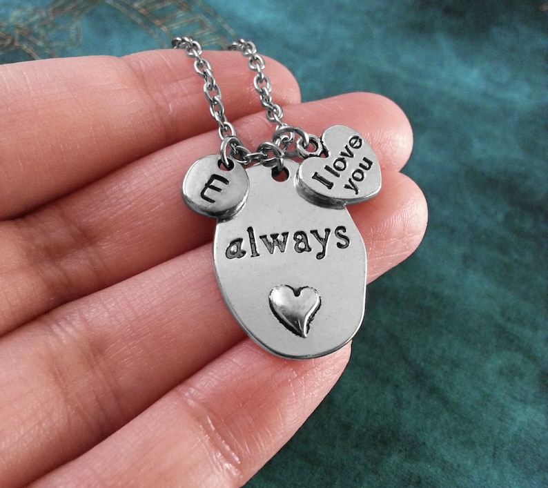 Always Necklace, Heart Necklace, Custom Valentine's Day Gift, I Love ...