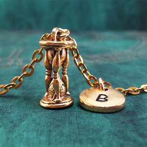 Hourglass Necklace, Gold Hourglass, Personalized Necklace, Pendant Necklace, Time Necklace, Engraved Necklace Gold Charm Necklace