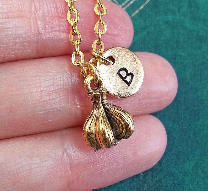 Garlic Necklace VERY SMALL Garlic Jewelry Personalized Jewelry Etsy