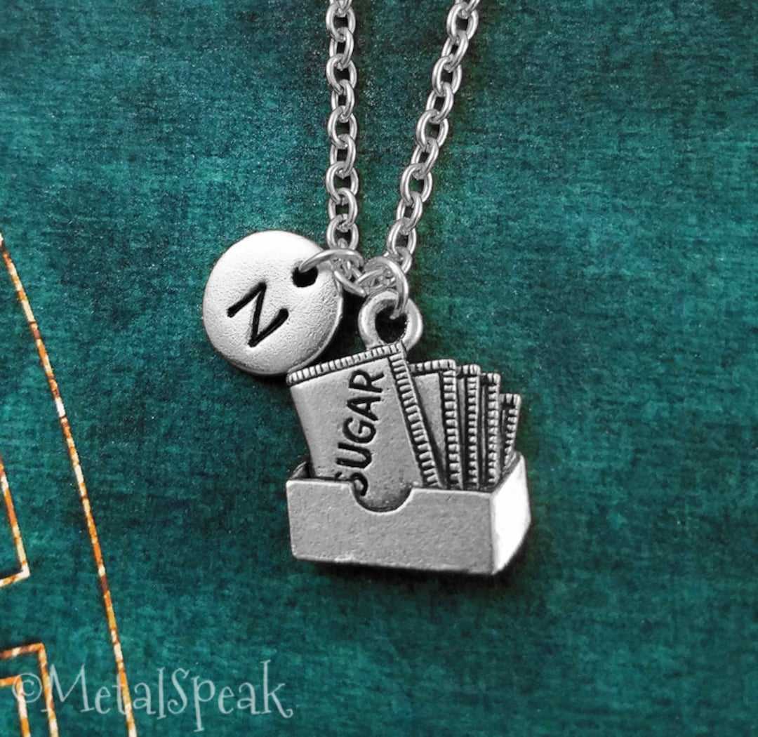 Sugar Necklace SMALL Sugar Packet Necklace Coffee Jewelry Coffee