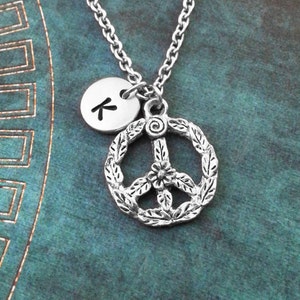 Peace-Zeichen Halskette kleine Peace-Zeichen Schmuck personalisierte Schmuck Peace Symbol Halskette Hippie-Halskette Hippie-Schmuck Boho-Halskette