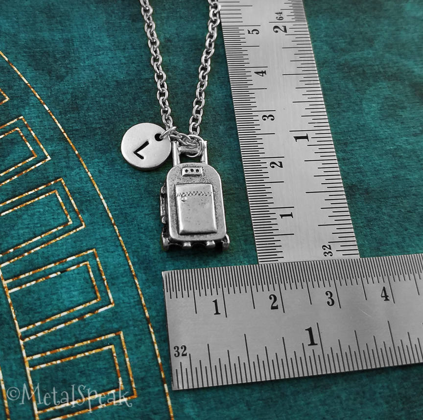 Luggage Necklace SMALL Baggage Necklace Traveler Charm Etsy