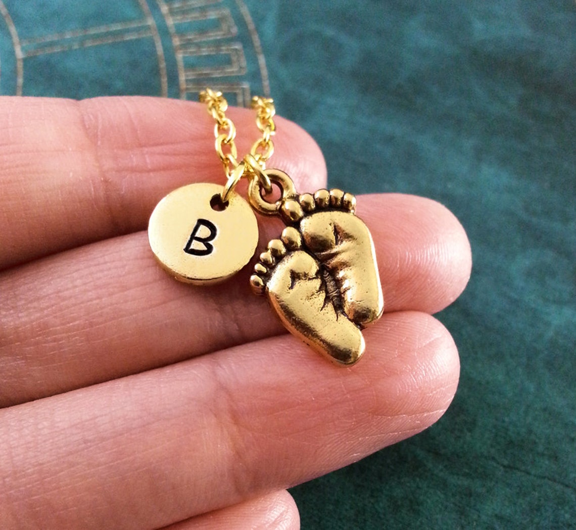 Baby Feet Necklace SMALL Personalized Necklace Footprints Etsy