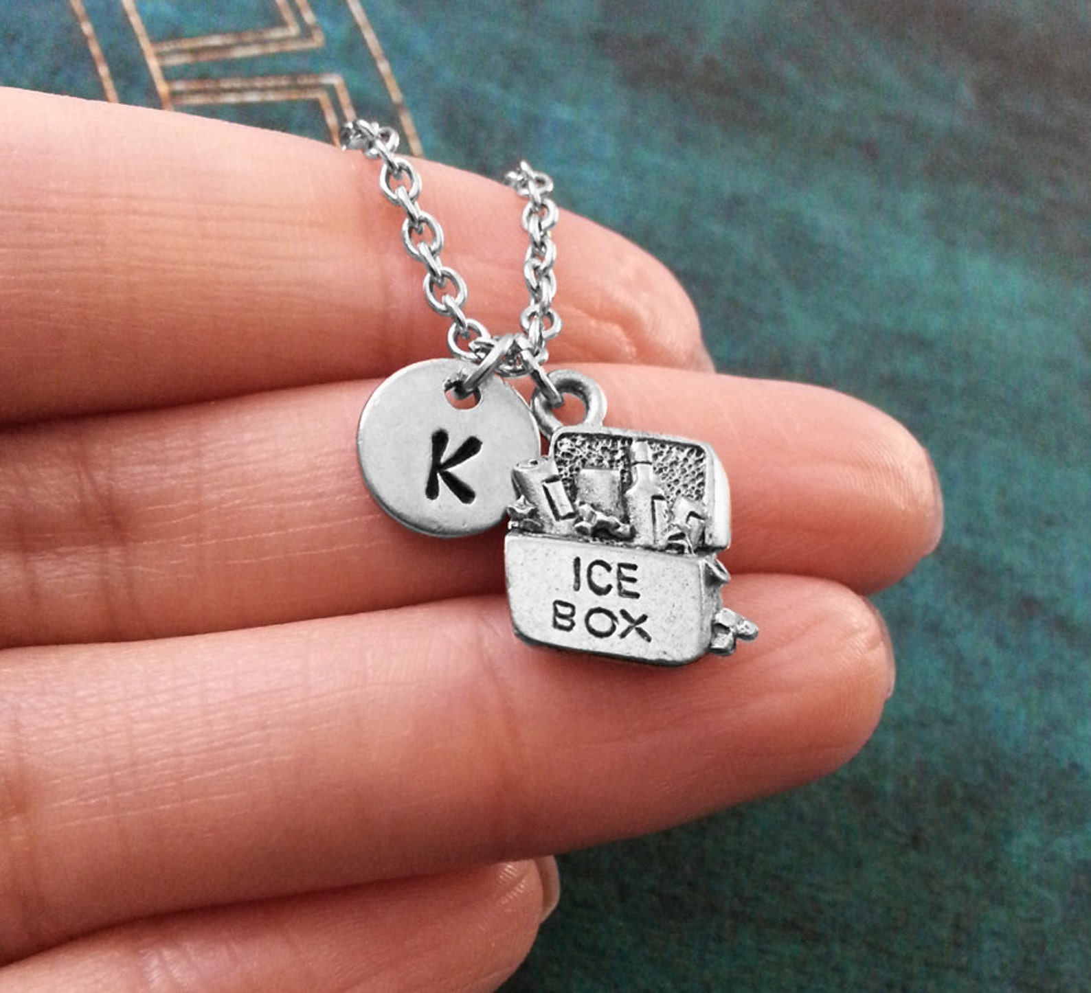 Icebox Necklace SMALL Cooler Necklace Ice Box Necklace Charm Etsy