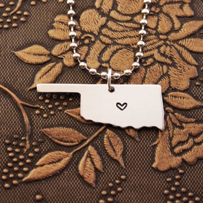 Oklahoma State Bandana Scarf Necklace