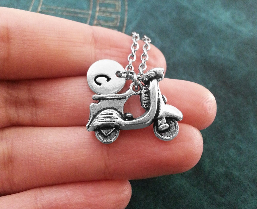 Motor Scooter Necklace VERY SMALL Moped Necklace Motor Bike Etsy UK