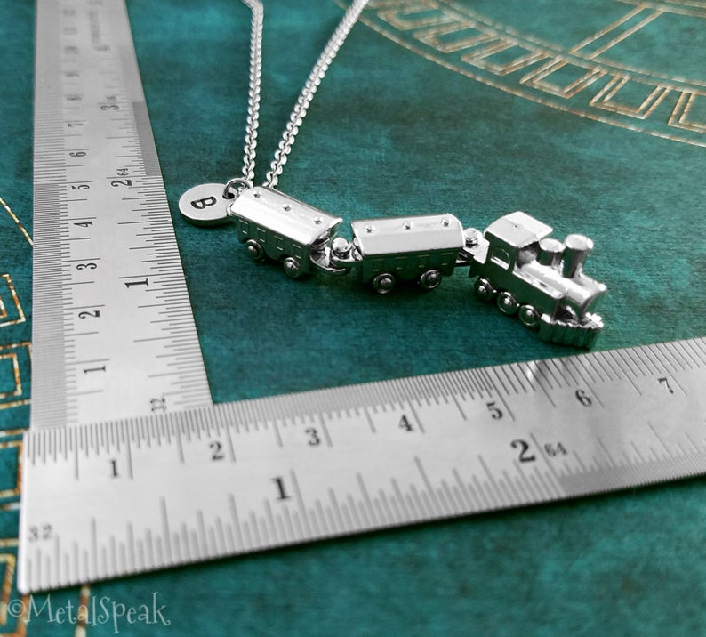 Train Necklace Train Charm Necklace Train Pendant Necklace Etsy