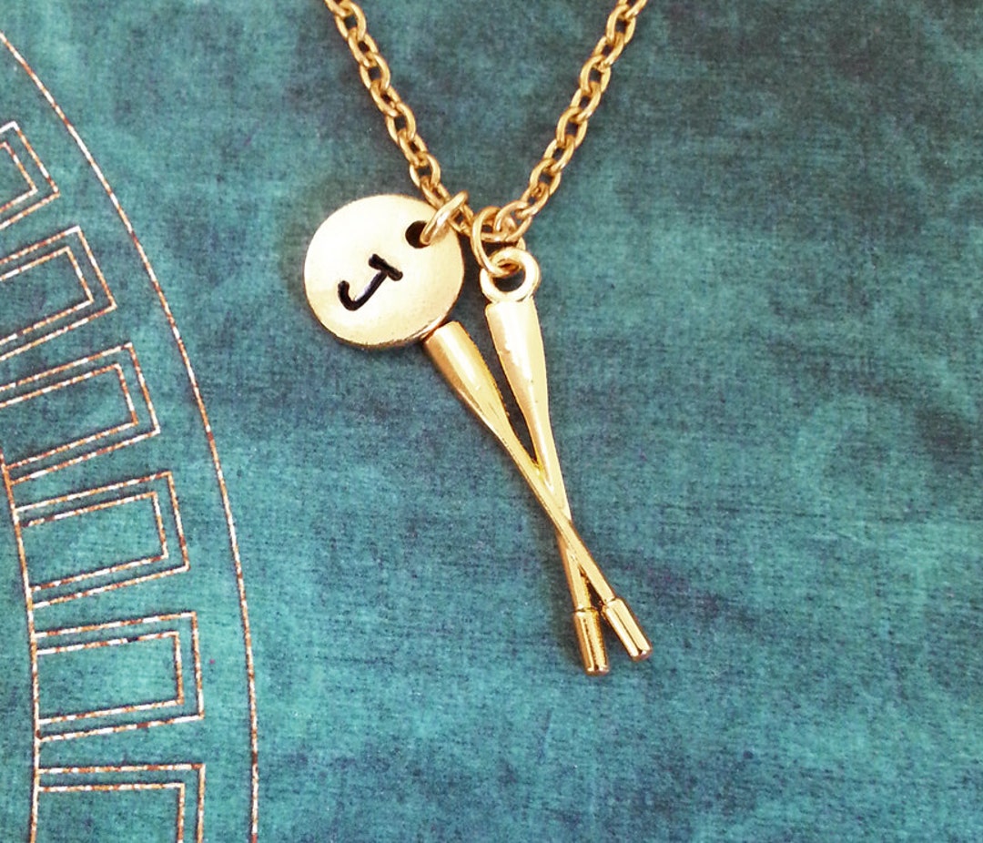 Oars Necklace SMALL Oar Necklace Oars Pendant Rowing Jewelry Rowing Gift Rowing Team Oar Pendant
