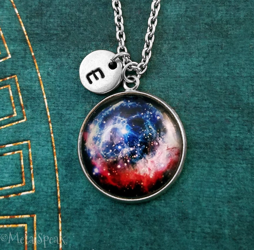 Galaxy Necklace Space Necklace Space Jewelry Nebula Necklace