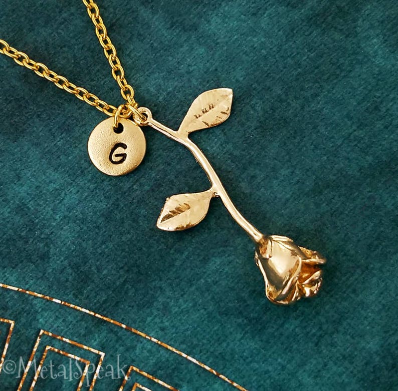 Rose Necklace Charm Jewelry Pendant Image 0