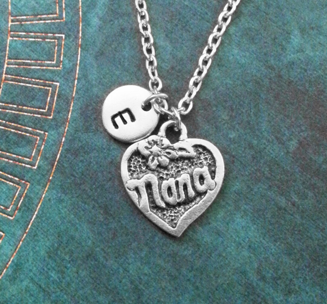 Nana Necklace Nana Jewelry Grandma Necklace Grandma Jewelry Silver