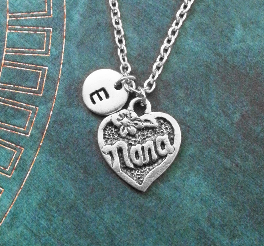 Nana Necklace Nana Jewelry Grandma Necklace Grandma Jewelry Silver