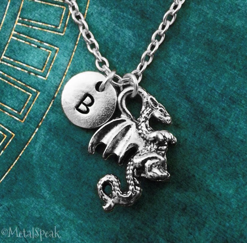 Dragon Charm Necklace Dragon Jewelry 