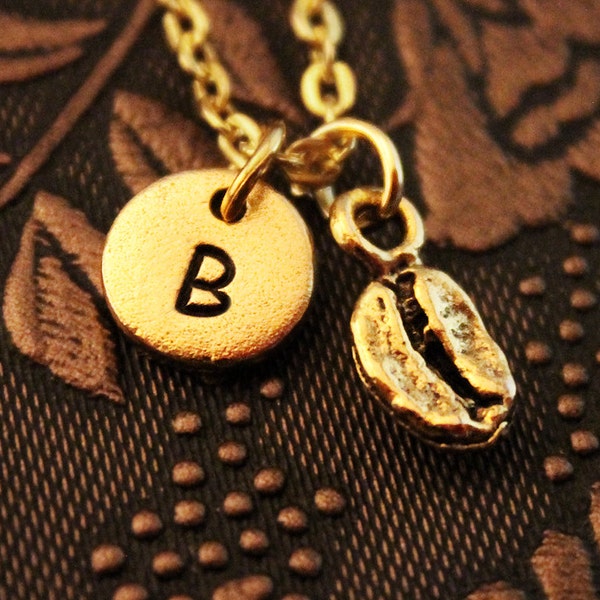 Coffee Bean Necklace Etsy