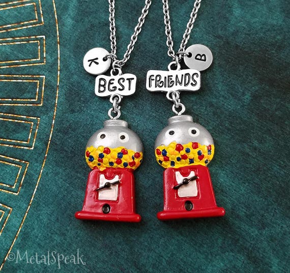 Gumball Machine Necklace SET of 2 Gumball Necklaces PLASTIC 