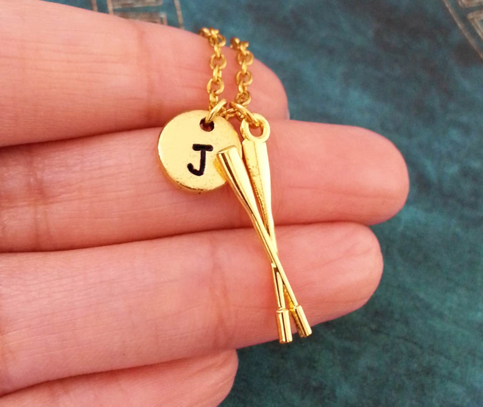 Oars Necklace SMALL Oar Necklace Oars Pendant Rowing Jewelry Etsy