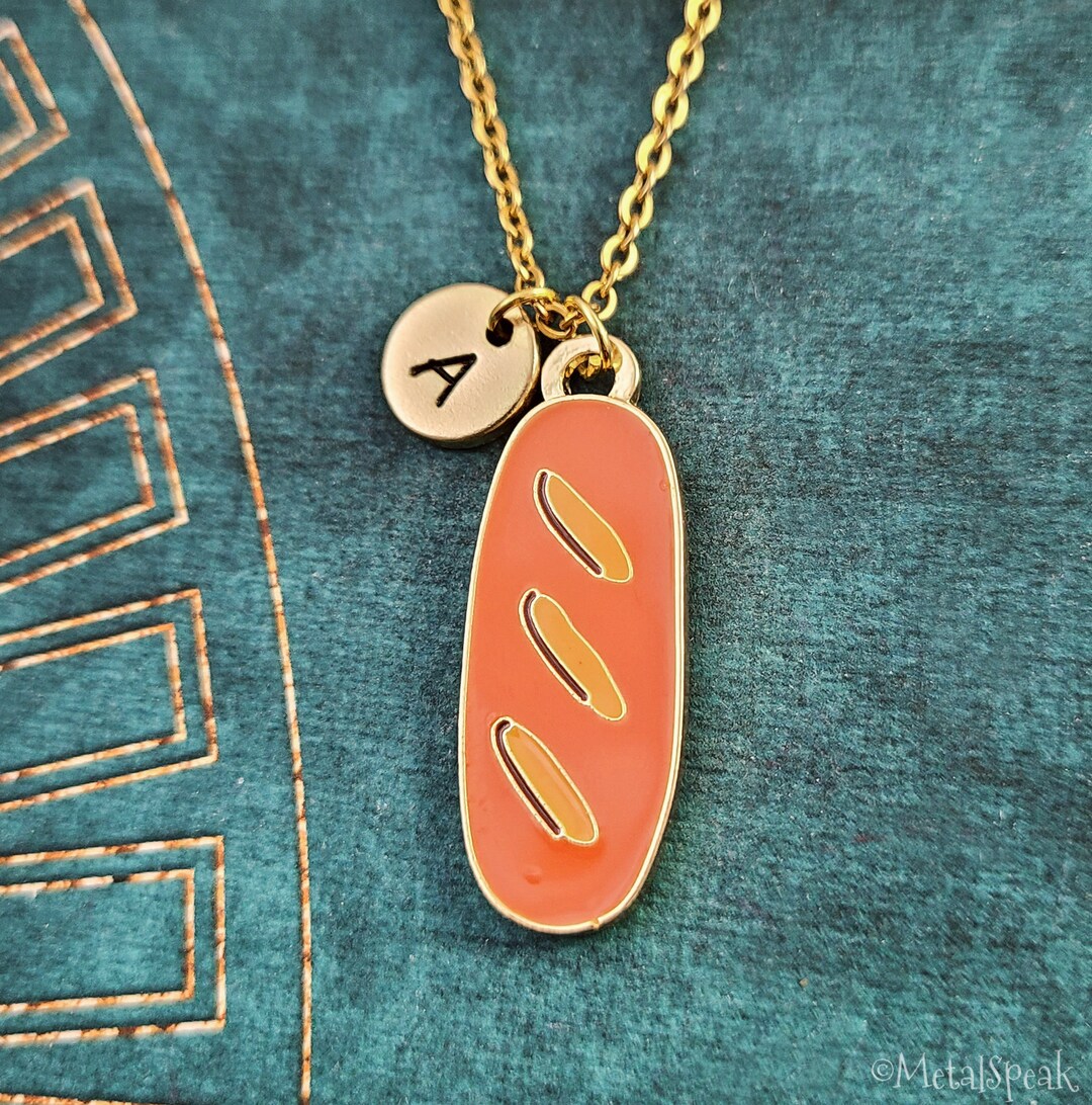 Bread Necklace Bread Loaf Necklace Loaf of Bread Jewelry Sandwich
