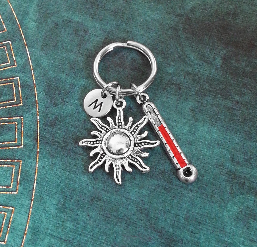 Sun Necklace Sun Jewelry Thermometer Necklace Summer Jewelry Etsy