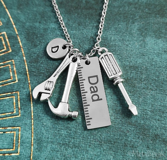 Tools Necklace Dad Necklace Hammer Necklace Screwdriver Necklace