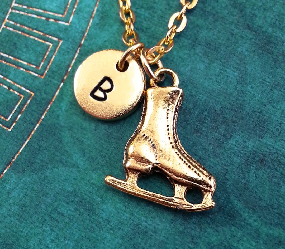 Broche Patin à Glace En Acier émaillé Avec Strass Cristal Blanc - Neuf Avec étiquettes