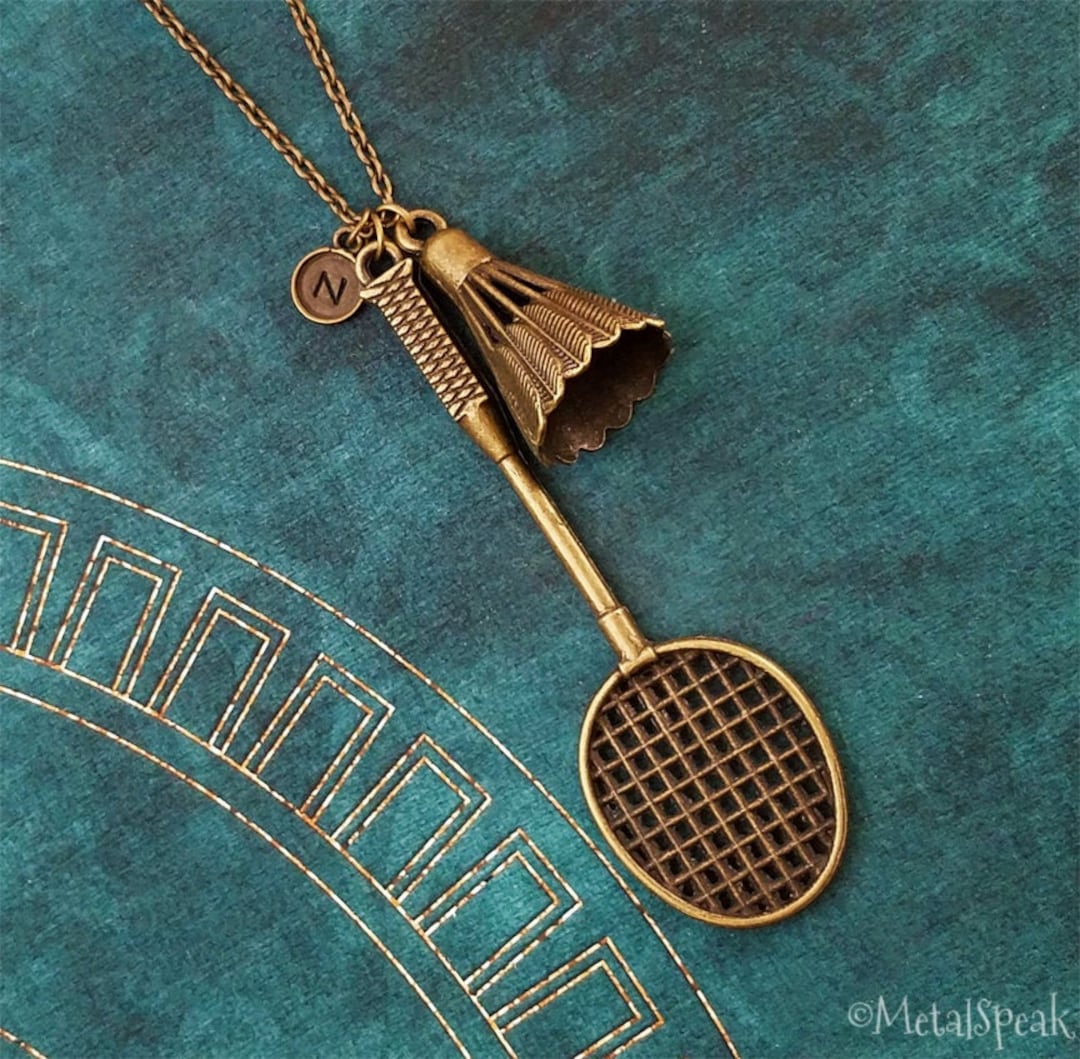 Badminton Necklace LARGE Birdie Necklace Shuttlecock Necklace