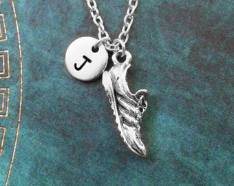 Tennis Shoe Necklace SMALL Sport's Shoe Jewelry Sneaker Necklace Sneakers Jewelry Silver Sneaker Charm Necklace Running Gift Runner Jewelry