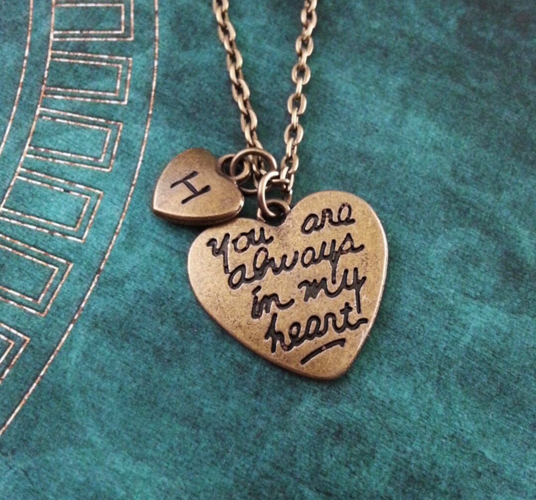 You Are Always in My Heart Necklace Long Distance Relationship Heart ...