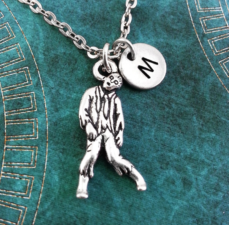 Zombie Necklace Zombie Jewelry Personalized Jewelry Zombie Etsy