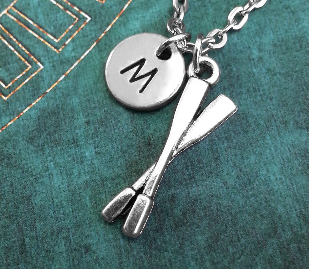 Oars Necklace SMALL Oar Necklace Oars Pendant Rowing Jewelry Etsy