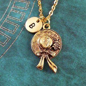 Hat Necklace Hat Jewelry Monogram Necklace Gold Charm Necklace Gardening Hat Pendant Sun Hat Charm Flower Girl Necklace Bridesmaid Necklace