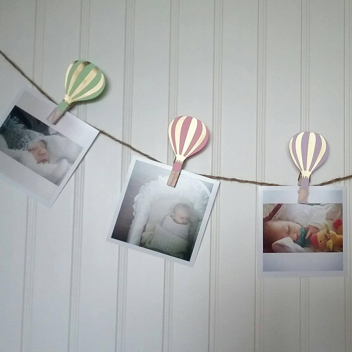 Hot Air Balloon Pastel and Gold First Birthday Hot Air | Etsy
