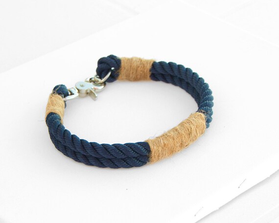 nautical rope dog collar