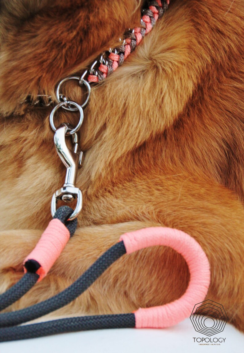 Rope Dog Leash. Chic Charcoal Gray Climbing Rope Dog Leash Etsy