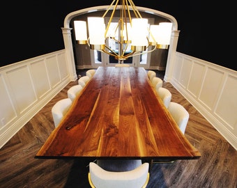 Cotización personalizada de mesa de comedor Live Edge