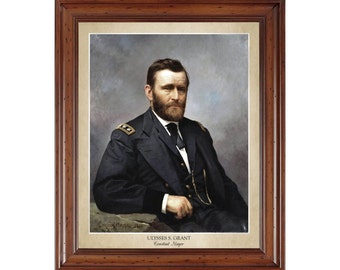 Grant From West Point To Appomattox 8/"x10/" Real Canvas Art Print New Ulysses S