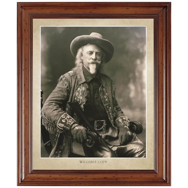 William F. Cody (Buffalo Bill) portrait; 18x24" print (does not include frame)