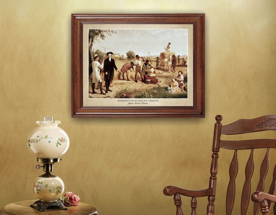Washington at Mount Vernon by Junius Brutus Stearns; 18x24