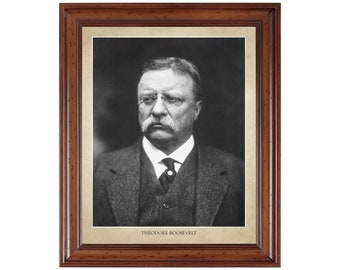 Theodore Roosevelt portrait; 18x24" print on premium photo paper (does not include frame)