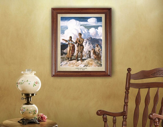 Lewis and Clark by N. C. Wyeth (1938); 18x24
