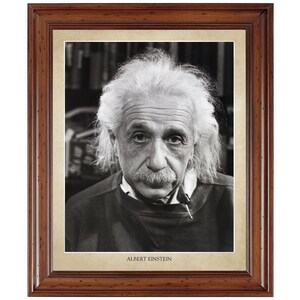 Albert Einstein portrait; 18x24&quot; print on premium photo paper (does not include frame)