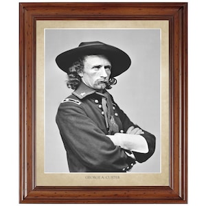 George A. Custer portrait; 18x24&quot; print on premium photo paper (does not include frame)