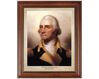 George Washington Portrait Etsy