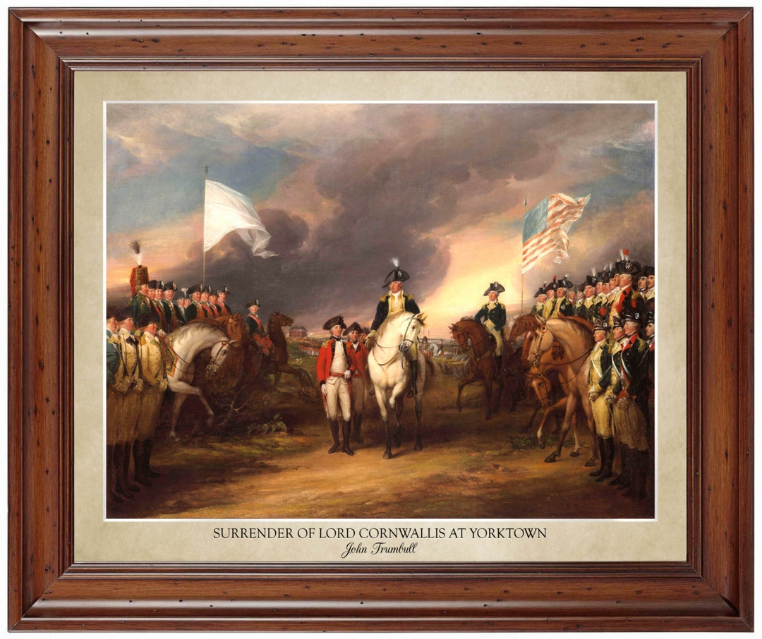 Surrender of Lord Cornwallis at Yorktown by John Trumbull 18x24 Print