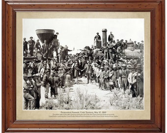 Promontory Summit, Utah (1869); 18x24" print (does not include frame)