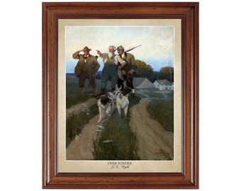The Longshoremen's Noon by John George Brown; 16x20 print showing the artist's name and title of painting