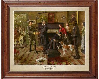 Leaving Home by Gilbert Gaul; 18x24" print displaying the artist's name (does not include frame)