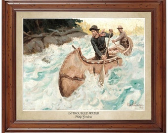 In Troubled Water by Philip Goodwin; 18x24" print displaying the artist's name and title of painting (does not include frame)